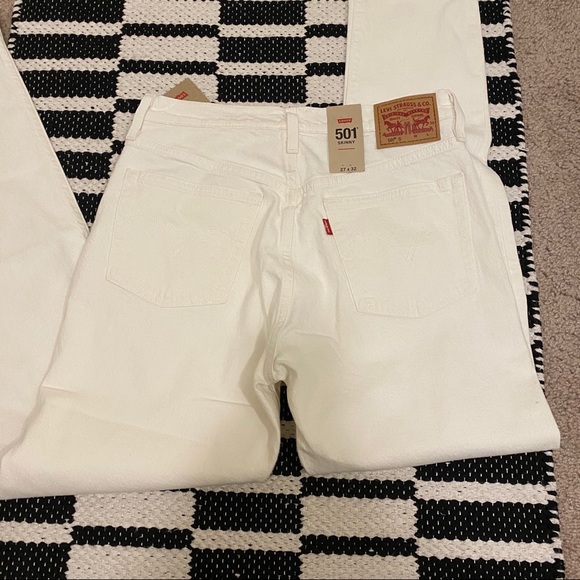 NWT Levis 501 buttonfly skinny jeans - Picture 5 of 9